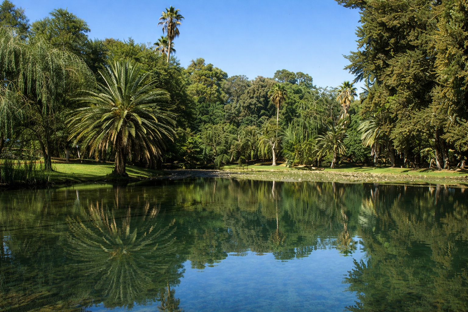 The Eye of Kuruman — the spring pool at dawn