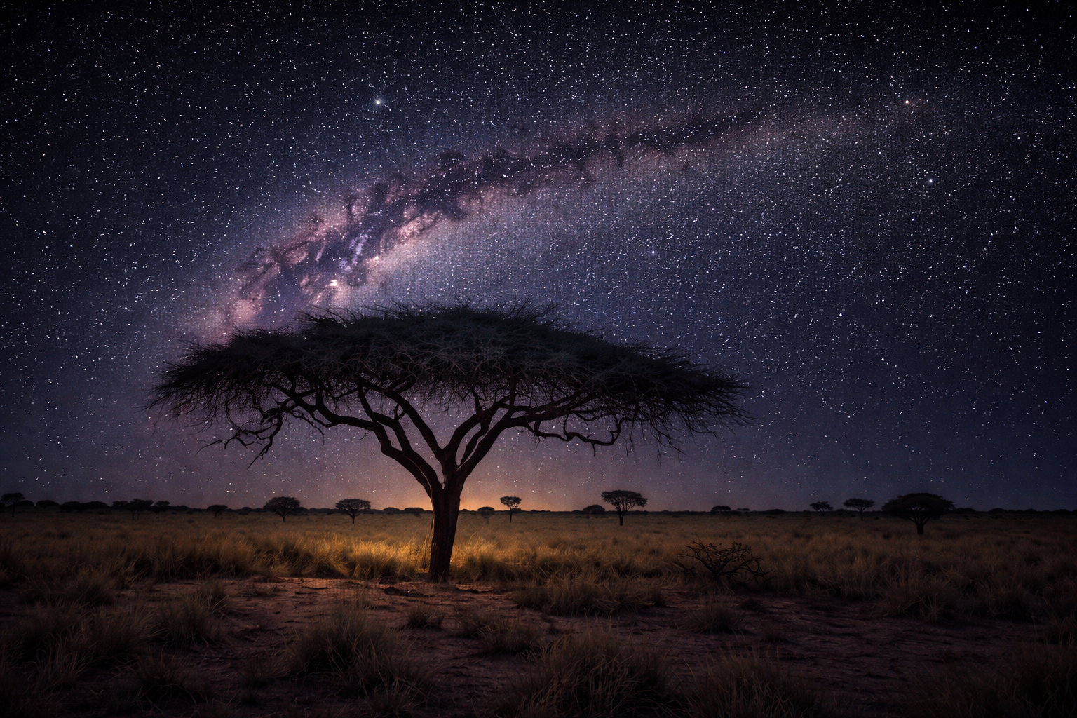 Kalahari night sky above Shomatobe